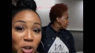 Mary Mary Fun: Erica Campbell Sings As Tina Campbell Does A Praise Dance!