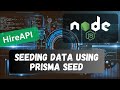 35 Insert Data Into Database Tables Using Prisma Seeding In Node API Project