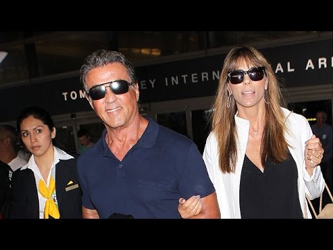 Sylvester Stallone And His Ladies Return To Los Angeles, Part Two