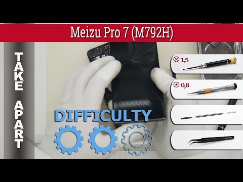 How to disassemble 📱 Meizu Pro 7 (M792H) Take apart Tutorial