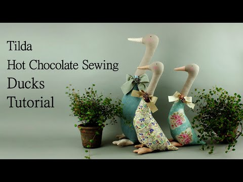 Tilda Hot Chocolate Sewing-Tilda Doll Ducks Tutorial