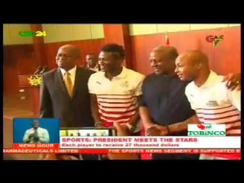 President Mahama hosts Black Stars