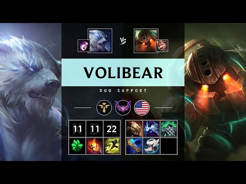 Volibear Support vs Nautilus - NA Master Patch 25.20