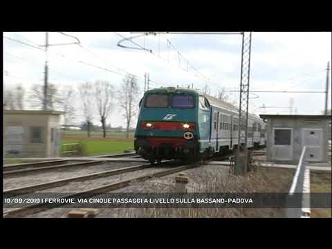 19/09/2019 | FERROVIE: VIA CINQUE PASSAGGI A LIVELLO SULLA BASSANO-PADOVA