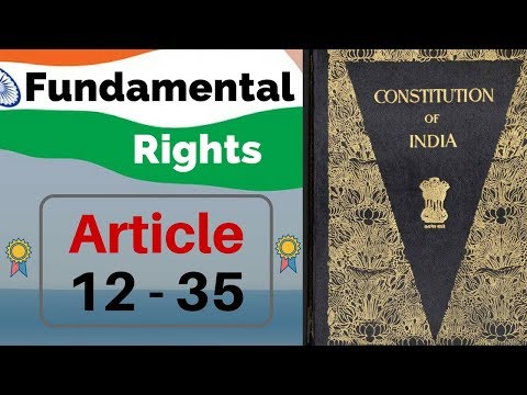 Fundamental Rights of Indian Constitution in hindi - Article 12-35 | Indian Polity by M Lakshmikanth Video