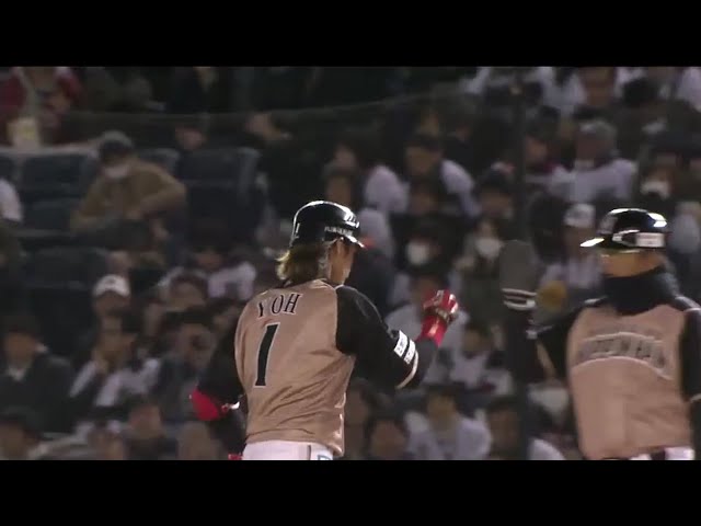 【1回表】ファイターズ・陽 開幕1打席目をヒットで飾る!! 2016/3/25 M-F