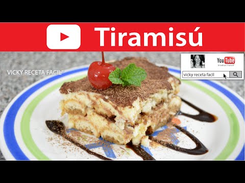 Pastel TIRAMISU sin horno | Vicky Receta Facil Video