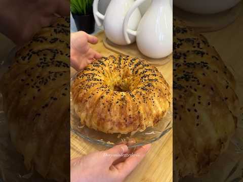 Kek kalıbında börek tarifi #keşfet ￼