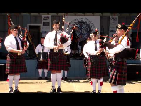Ed Stevenson Memorial Pipers - 2013 Newport Celtic Festival and Highland Games