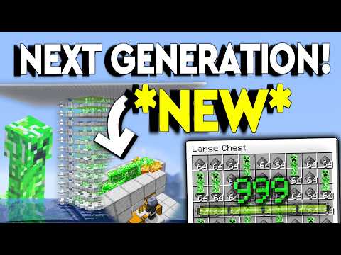 *NEW* BEST CREEPER FARM EVER in Minecraft Tutorial 1.21!