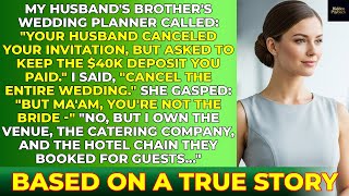 My Husband Canceled My Invite to His Brother’s Wedding—He Didn’t Know I Own the Luxury Hotel Chain