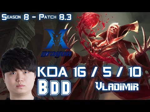 KZ BDD VLADIMIR vs KASSADIN Mid - Patch 8.3 KR Ranked