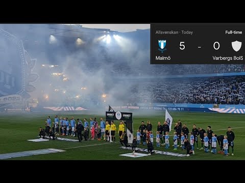 I went to watch Malmö FF vs Varbergs Bois football match live