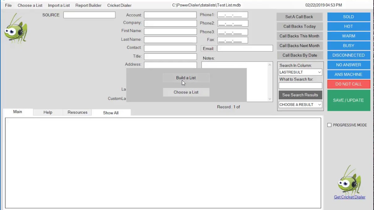 Cricket CRM Overview