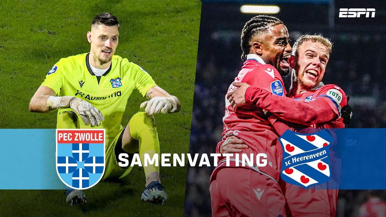 PEC Zwolle vs SC Heerenveen highlights
