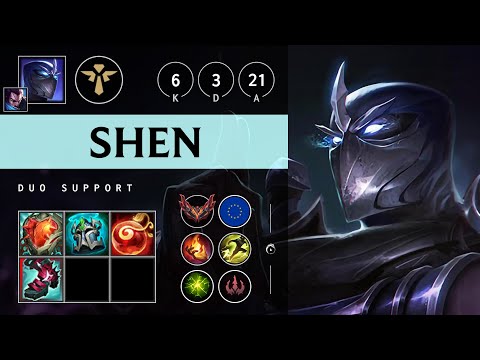 Shen Support vs Thresh - EUW Grandmaster Patch 25.12