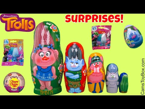 Trolls Nesting Dolls Blind Bags Series 6 5 4 3 2 1 Opening Surprise Toys Dreamworks Video