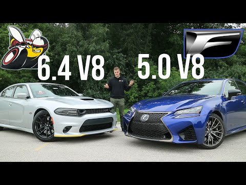 Lexus GSF vs Dodge Charger Scat Pack: $85k Japanese Muscle And $40k American Muscle [Wheel2Wheel]