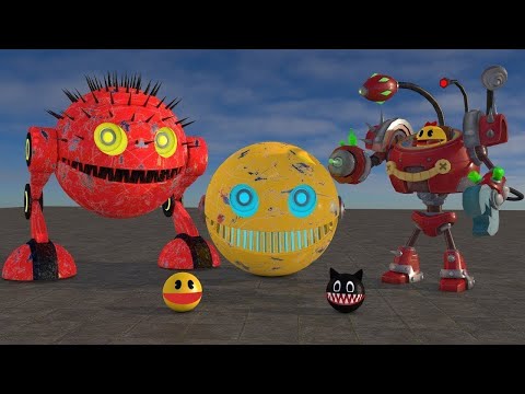 Pacman vs Monsters Compilation | Pacman Universe – Creative Robot Pacman Project