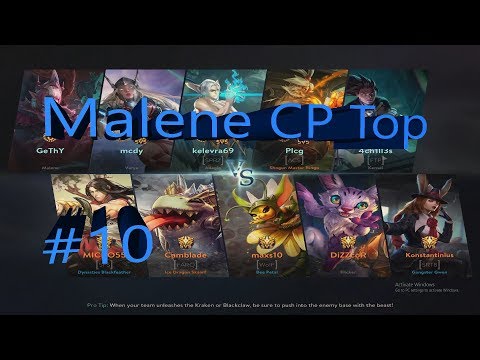 Vainglory 5v5 [Ranked] - Malene |CP| Top Lane Gameplay #10