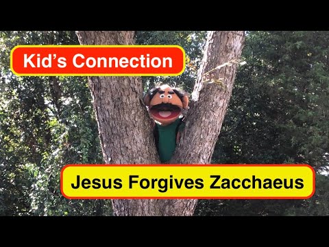 Kid's Connection - Jesus Forgives Zacchaeus (Christian puppet show & Bible story) Zacchaeus Song