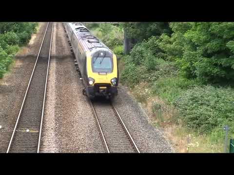Ten coach Avanti West Coast train leaves Prestatyn Denbighshire Wales heading towards Chester 4.7.22