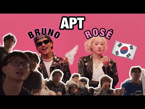My College Friends React to ROSÉ & Bruno Mars - APT. (Official Music Video)