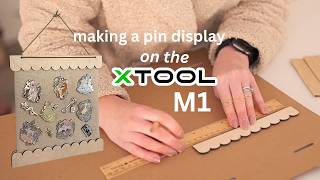 crafting a pin banner with xTool M1 ✂️ studio vlog