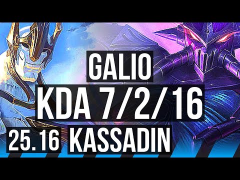 GALIO vs KASSADIN (MID) | 7/2/16 | KR Master | 25.16