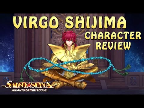 VIRGO SHIJIMA! FULL CHARACTER REVIEW! ALL THE IMPORTANT DETAILS! Saint Seiya Awakening