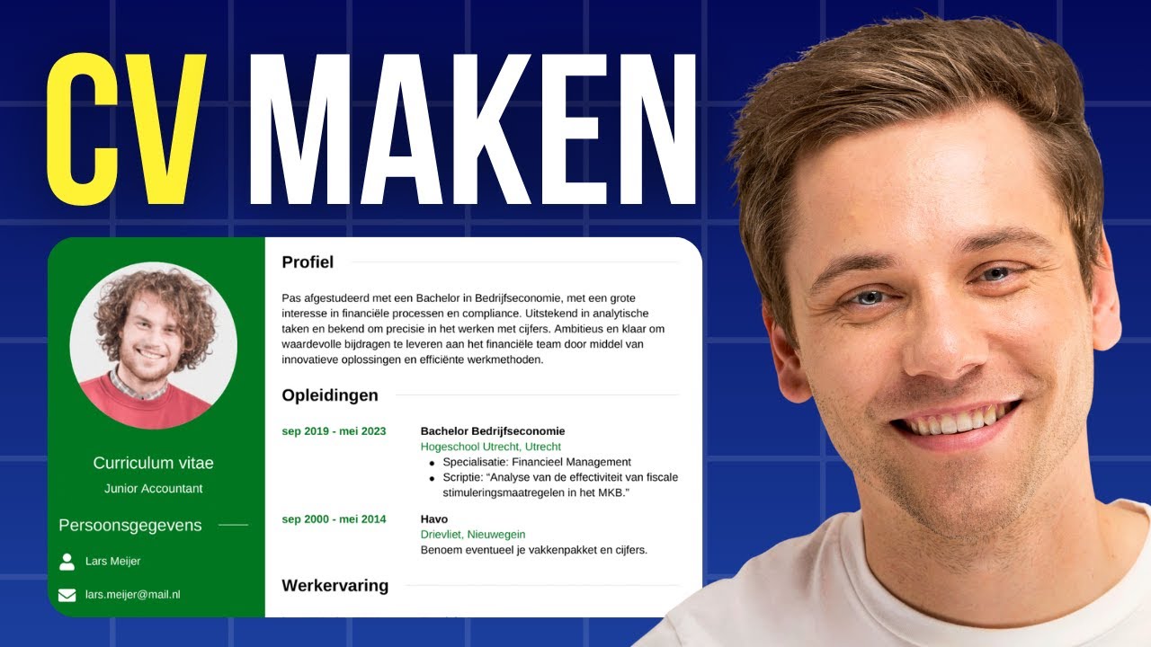 Een professioneel CV maken in Canva met een template