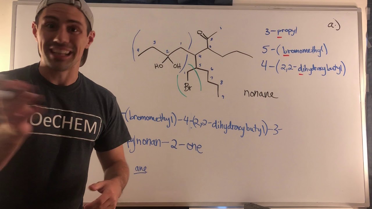 IUPAC Nomenclature, Take Two--Functional Groups Galore (Worksheet Solutions Walkthrough)