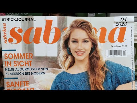 "Сабріна"04/2023🇺🇦🇩🇪Огляд журналу по в'язанню✨