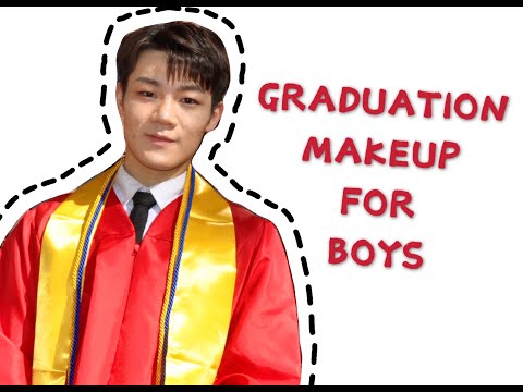 MY FIRST VIDEO!!! GRADUATION MAKEUP LOOK FOR BOYS #graduation #class2020 #boymakeup