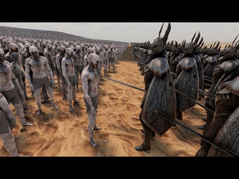 100.000 ZOMBIES VS 10.000 SILVER KNIGHTS - ULTIMATE EPIC BATTLE SIMULATOR 2 - UEBS