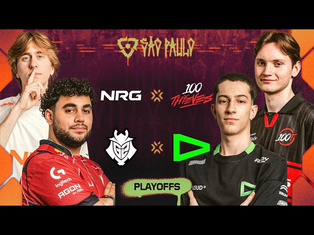 NRG x 100T | G2 x LOUD | VCT Americas Etapa 2 | Playoffs - Dia 5