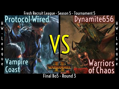 Vampire Coast vs Warriors of Chaos - Total War: Warhammer II - 1v1 Tournament/League