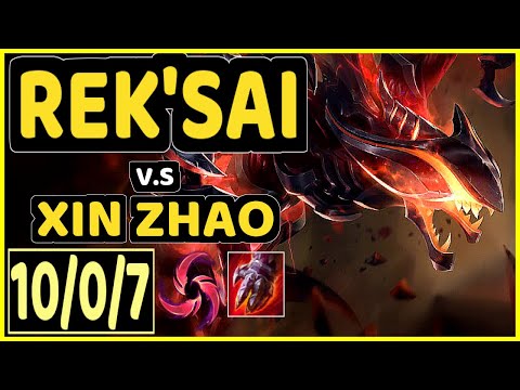 YAMPI (REK'SAI) vs XIN ZHAO - 10/0/7 KDA JUNGLE CHALLENGER GAMEPLAY - BR