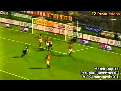 Serie A 2002-2003, day 15 Perugia - Juventus 0-1 (Camoranesi)
