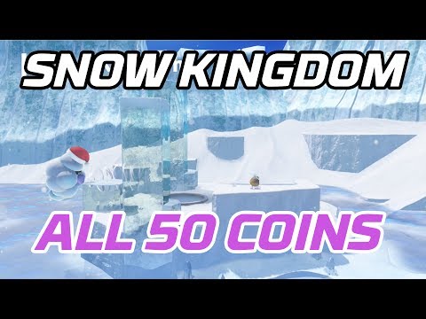 [Super Mario Odyssey] All Snow Kingdom Coins (50 purple local coins)