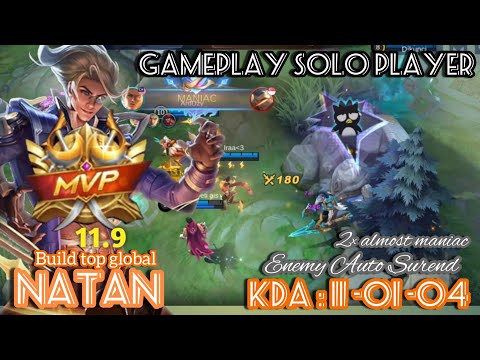 MANIAC!! ALMOST MANIAC AGAIN | BUILD NATAN COMBO TERBARU INI!! BUAT MUSUH TURU MINTAK SURENDER ..