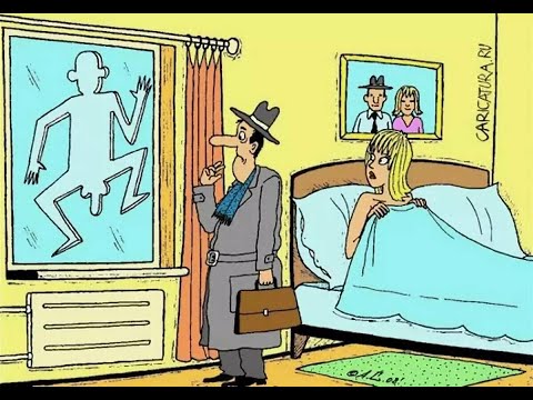 Побег любовника. Муж вернулся домой когда его не ждали!