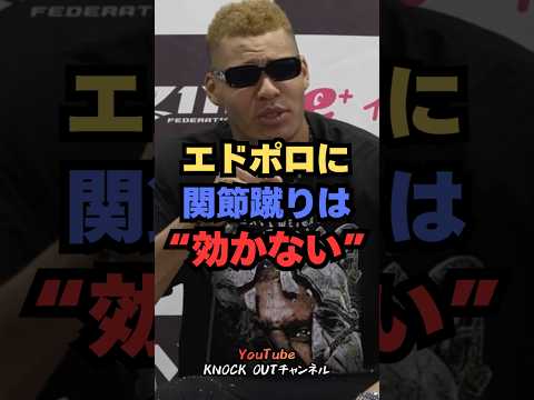 【衝撃】「何してんねやろ」エドポロが極真王者の蹴りを一蹴した瞬間