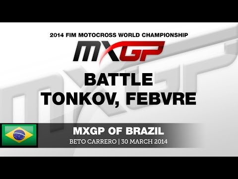 MXGP of Brazil 2014 Tonkov vs Febvre - Motocross