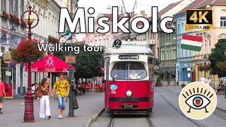 Miskolc, Hungary ✅ “Walking Tour” [4K] HDR Walk with subtitles!