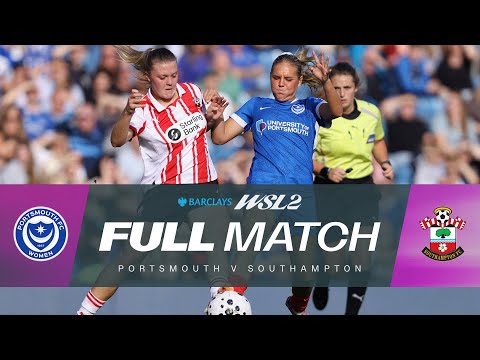 FULL MATCH: Portsmouth v Southampton | Barclays WSL 2 25/26