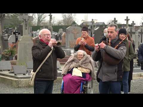 Hommage au sonneur Étienne Rivoallan, à Bourbriac. 23/01/2022 (4K)
