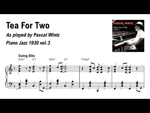 Tea For Two - Pascal Wintz - Piano transcription