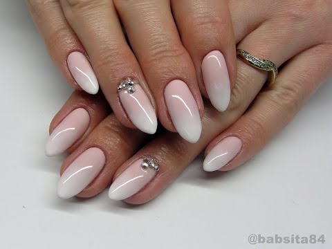 Babyboomer Nails - Cieniowany French - Madam Glam, Semilac, Indigo