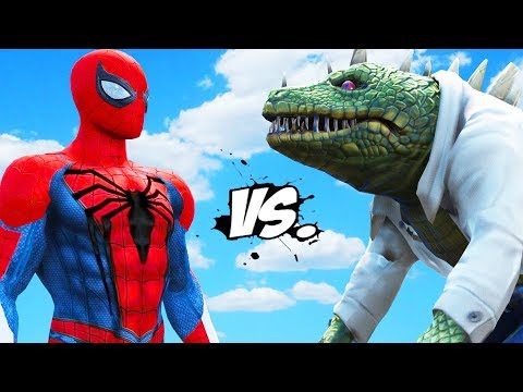 SPIDER-MAN VS THE LIZARD - Insomniac Spiderman vs Lizard